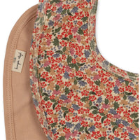 Lot de 2 bavoirs bandana fleurs - Konges Slojd