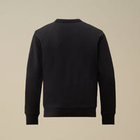 Sweat à col rond bleu nuit logo Garcon CP Company H25