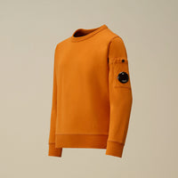 Sweat à col rond orange Garcon CP Company H25