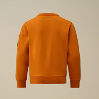 Sweat à col rond orange Garcon CP Company H25