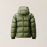 Doudoune à capuche matelassé agave vert CP Company H26