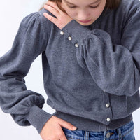 Cardigan Gris Guinevere fille Molo H25