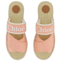 Sandales à brides denim rose Fille Chloé E26