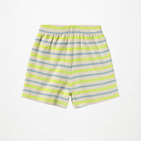 Short en éponge à rayures vert et bleu babyboy Molo E26