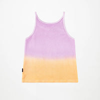 Ensemble de débardeur et short en éponge orange et violet fille Molo E26