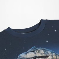 Tee-shirt manches courtes imprimé dinosaures bleu garçon Molo E26