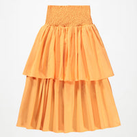 Ensemble débardeur et jupe plissé orange fille Molo E26