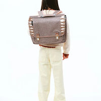 Cartable Moyen froufrous paillettes cuivre Caramel & Cie