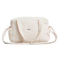 Sac à langer Middle - "Effet lin" - Bebel