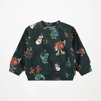 Ensemble sweat-shirt et pantalon cartoony xmas babyboy Molo H26