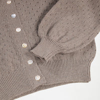 Cardigan marron clair fille Molo H26