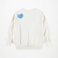 Sweat-shirt avec motifs blanc fille Molo H26