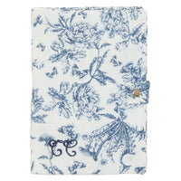 Housse de carnet de santé Toile de Jouy bleu unisexe Tartine et Chocolat