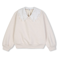 Sweat-shirt ECRU CHINE fille Cholé H26