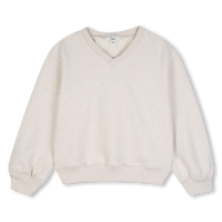 Sweat-shirt ECRU CHINE fille Cholé H26