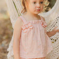 Ensemble court Coquelicot rayures babygirl Tartine et chocolat E25