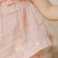 Ensemble court Coquelicot rayures babygirl Tartine et chocolat E25