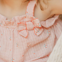 Ensemble court Coquelicot rayures babygirl Tartine et chocolat E25