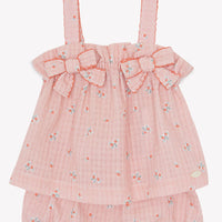 Ensemble court Coquelicot rayures babygirl Tartine et chocolat E25