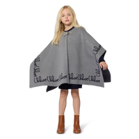 Cape en tricot gris chiné fille Chloé H25