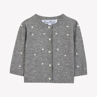 Cardigan gris chiné perles babygirl Tartine et Chocolat H25