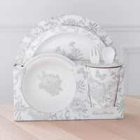 Coffret repas Toile de Jouy 5 pièces Tartine et Chocolat