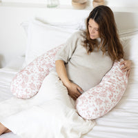 Coussin de maternité Toile de Jouy rose Tartine et chocolat