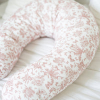 Coussin de maternité Toile de Jouy rose Tartine et chocolat