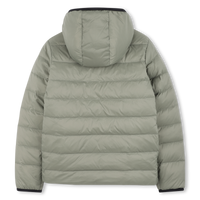 Doudoune réversible à capuche noir et sauge garçon Boss H25