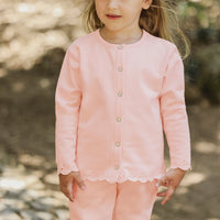 Ensemble de jogging Rose pâle motif ajouré babygirl Tartine et chocolat E25