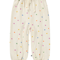 Ensemble de jogging blanc imprimé coeur babygirl E26