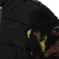 Doudoune bi-matière camou babyboy Hugo Boss H23