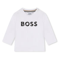 Tee-shirt blanc Logo babyboy Boss