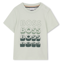 Tee-shirt manches courtes bleu babyboy Boss E26