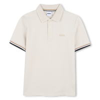 Polo écru garçon Boss E26