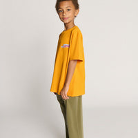 Tee-Shirt Fizvalle jaune lumière mixte American Vintage E26