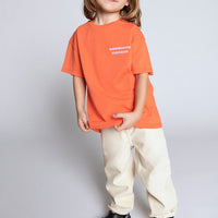 Tee-Shirt Fizvalle mandarine mixte American Vintage E26