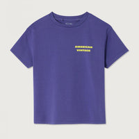 Tee-Shirt Fizvalle violet mixte American Vintage E26
