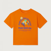 Tee-shirt Fizvalley orange mixte Ameerican Vintage H26