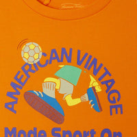 Tee-shirt Fizvalley orange mixte Ameerican Vintage H26