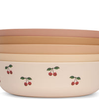 Coffret repas 5 bols plats cherry mix - Konges Slojd