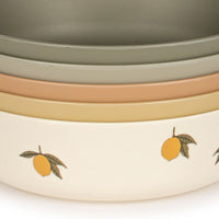 Coffret repas 5 bols plats Lemon mix - Konges Slojd