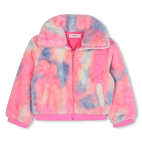 Manteau en polaire rose flash fille Billieblush H25