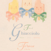 Tee-shir écru imprimé glaces fille Konges Slojd E26