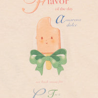 Tee-shir écru imprimé glaces fille Konges Slojd E26