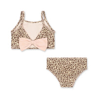 Maillot de bain 2 pièces Kitty imprimé léopard fille Konges E26