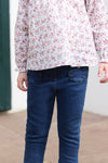 Pantalon façon jean's bleu indigo babygirl Tartine et Chocolat H25