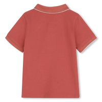 Polo manches courtes rose violacé babyboy Boss E26