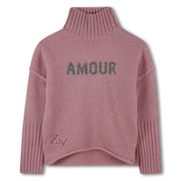 Pull en laine wild rose col montant fille Zadig & Voltaire H25