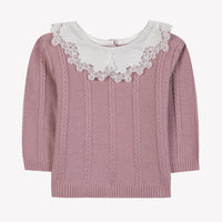 Pull églantine col broderie babygirl Tartine et Chocolat H25